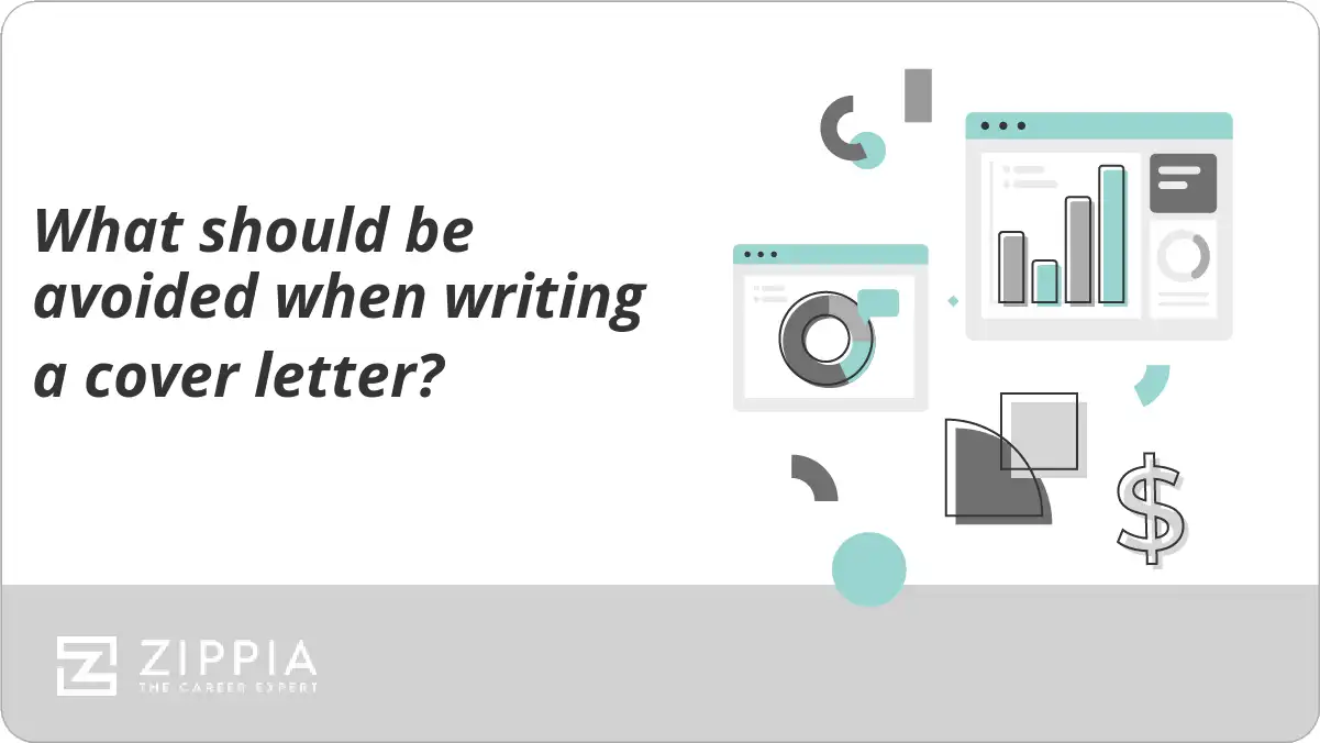 What should be avoided when writing a cover letter?