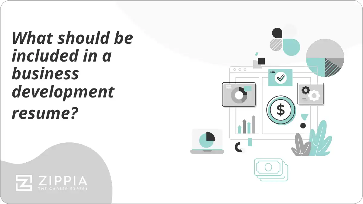 What should be included in a business development resume?