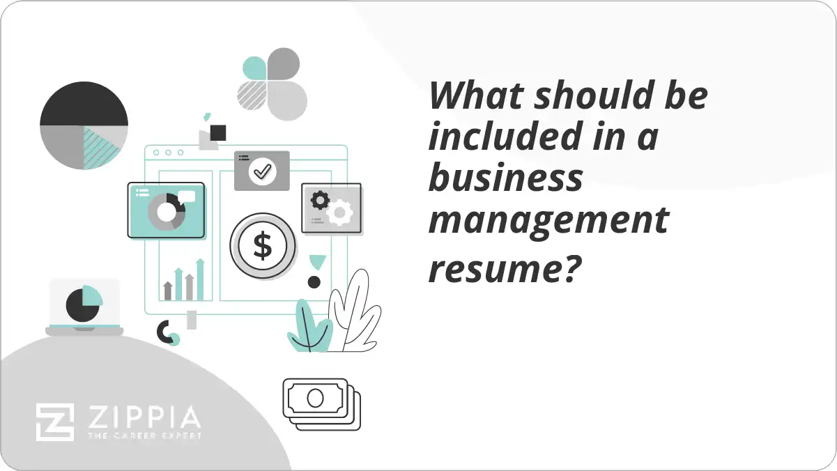 What should be included in a business management resume?