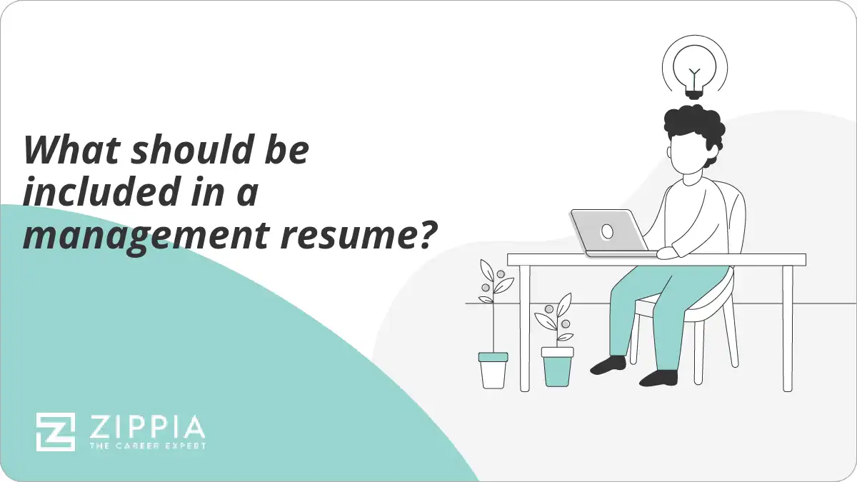 What should be included in a management resume?