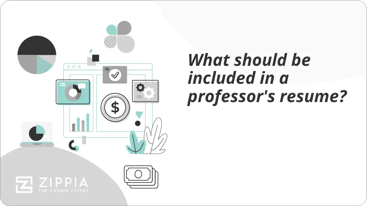 What should be included in a professor's resume?
