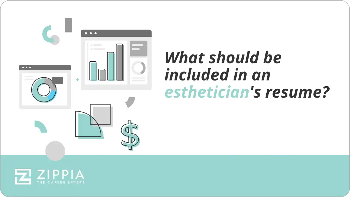 What should be included in an esthetician's resume?