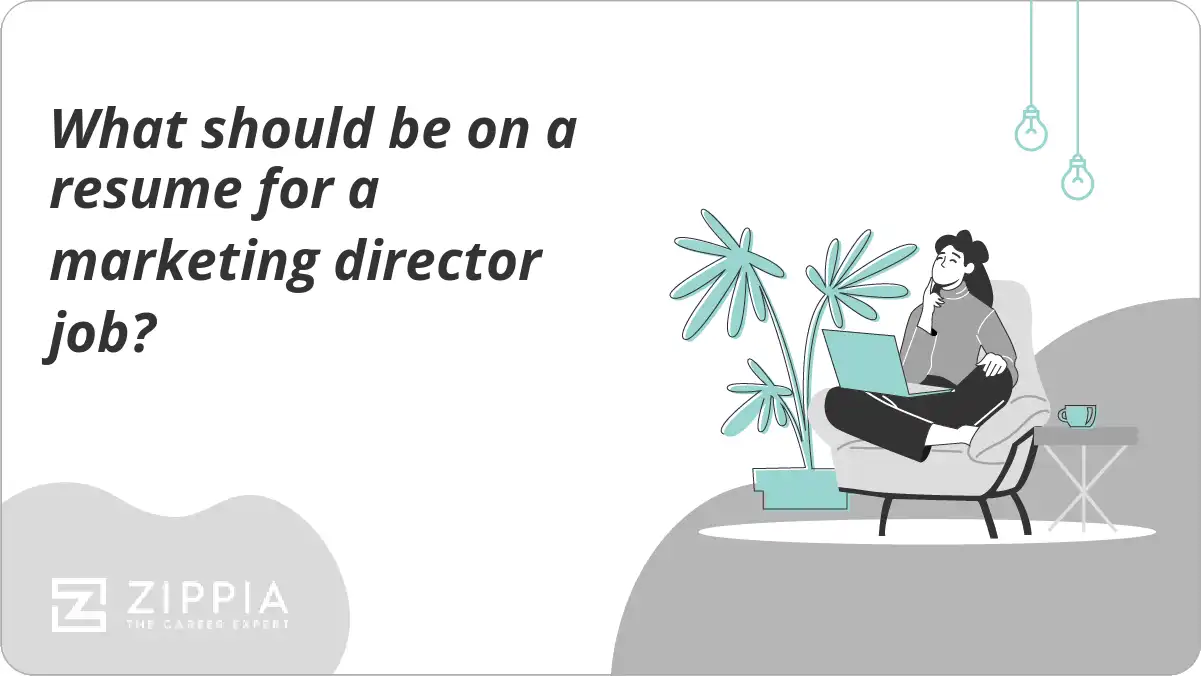 What should be on a resume for a marketing director job?