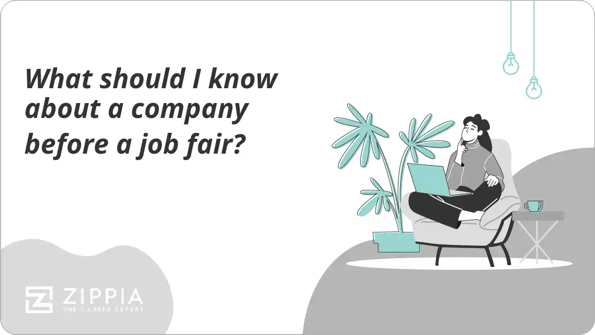 What should I know about a company before a job fair?