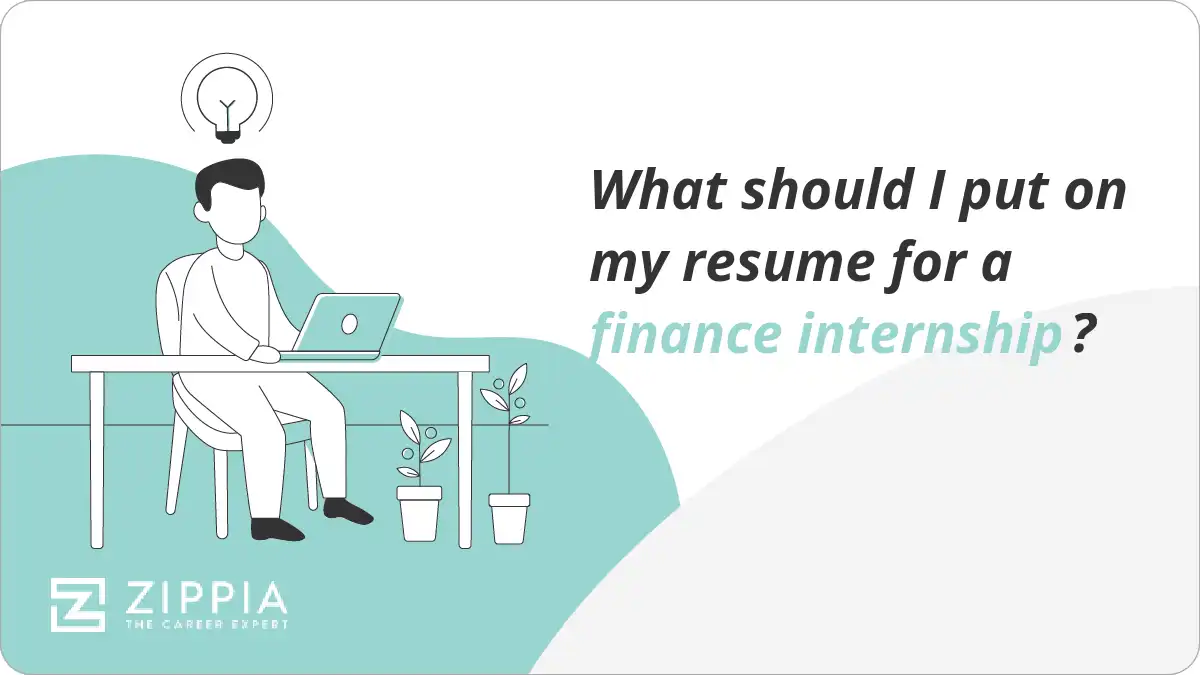 What should I put on my resume for a finance internship?