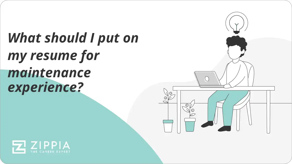 What should I put on my resume for maintenance experience?