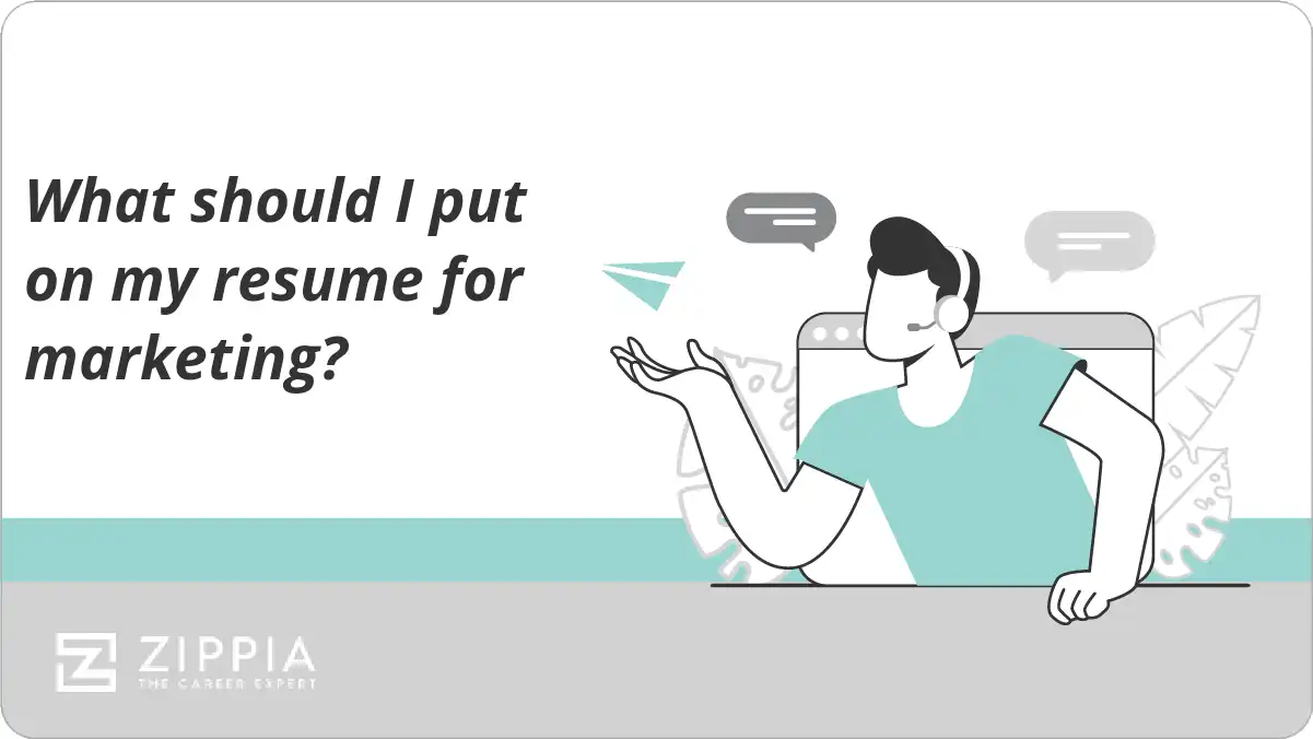 What should I put on my resume for marketing?