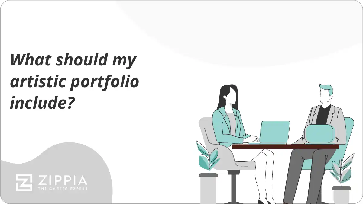 What should my artistic portfolio include?