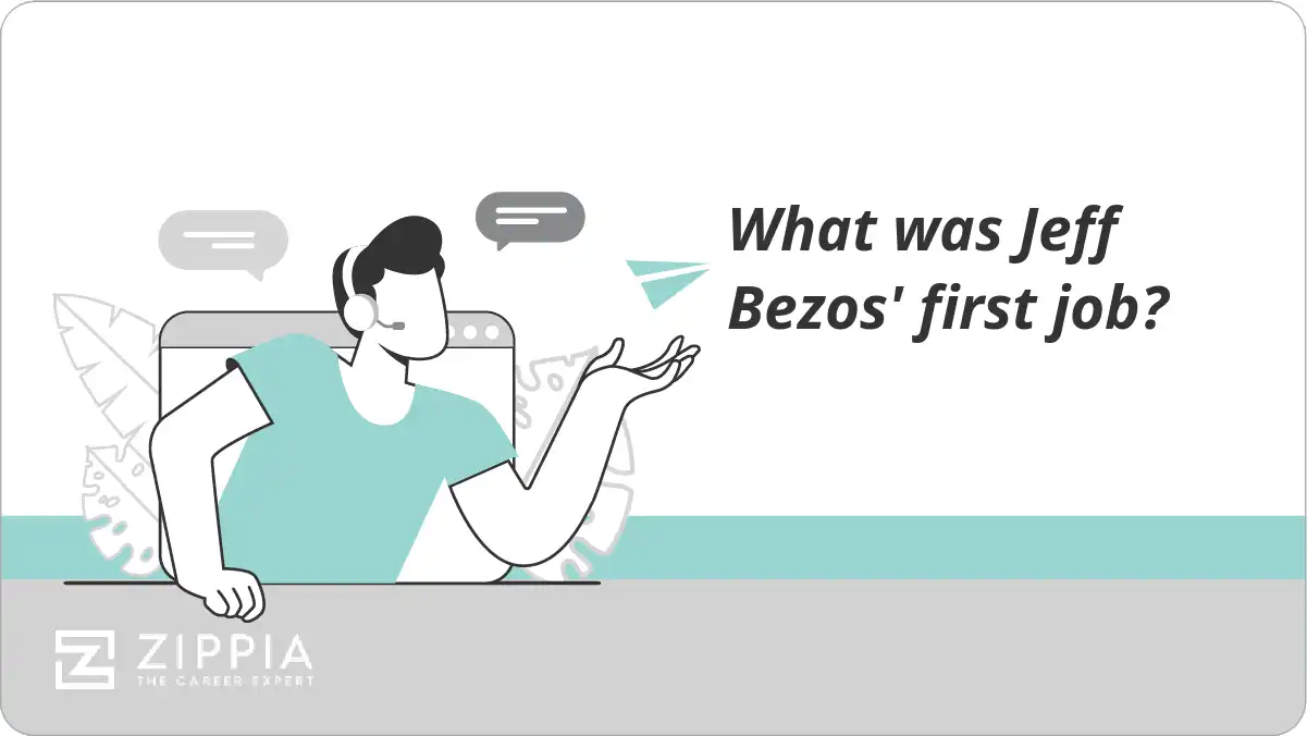 What was Jeff Bezos' first job? Zippia