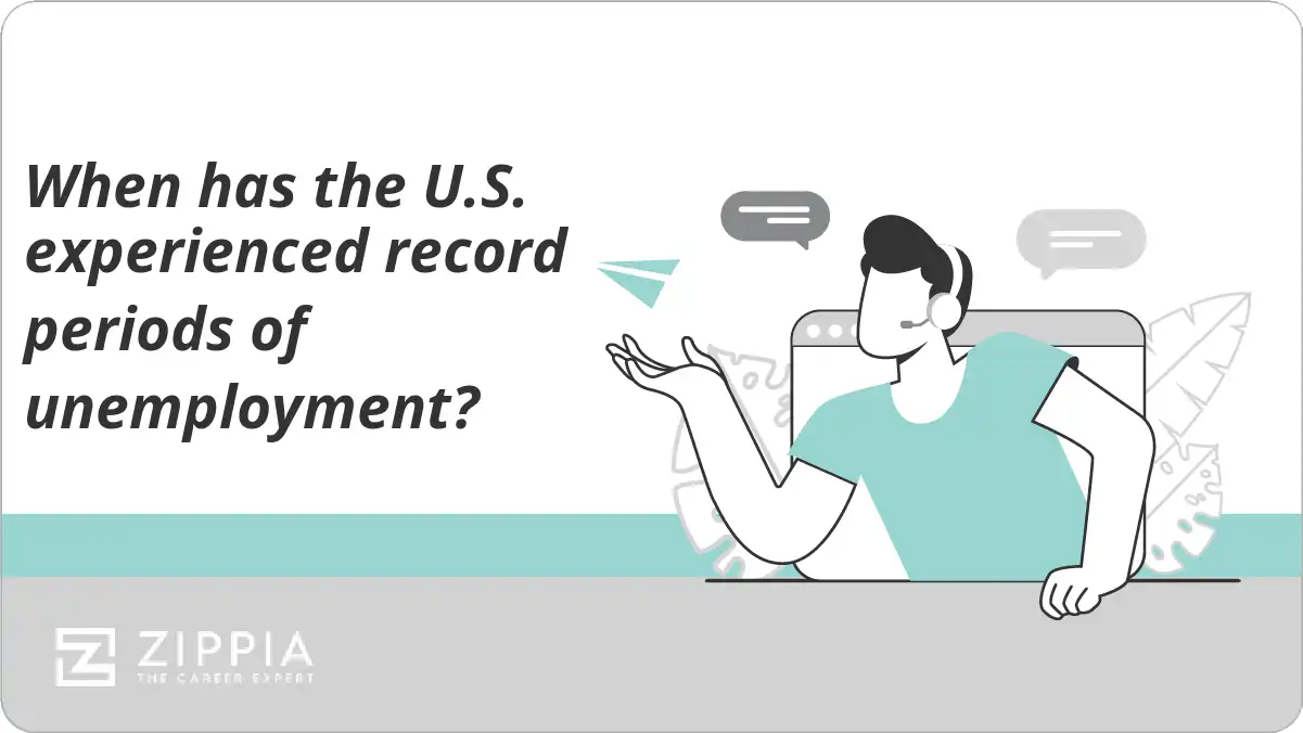 When has the U.S. experienced record periods of unemployment?