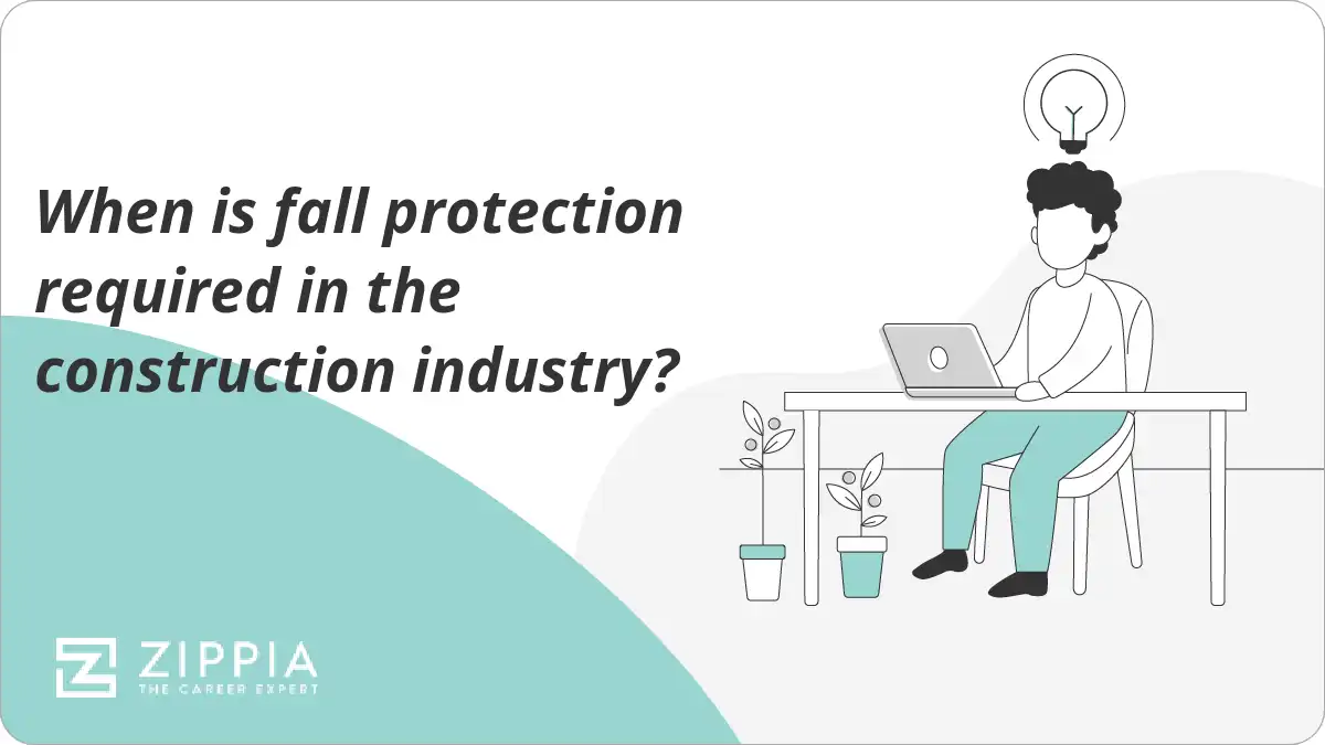 When is fall protection required in the construction industry?