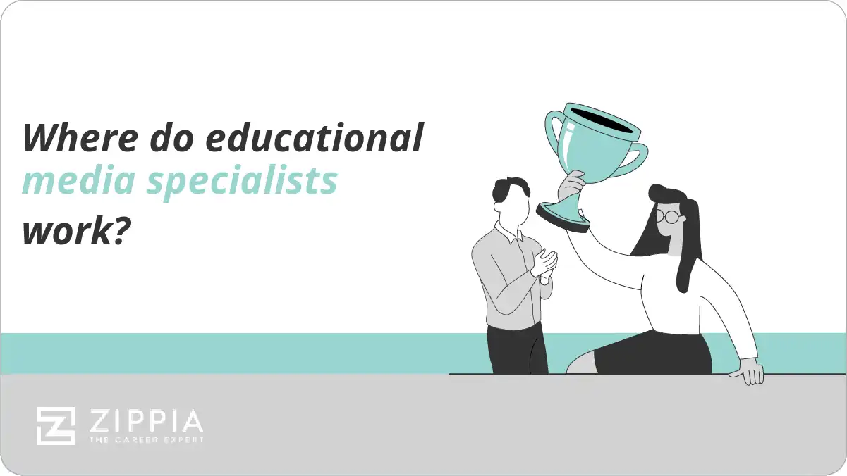 Where do educational media specialists work?