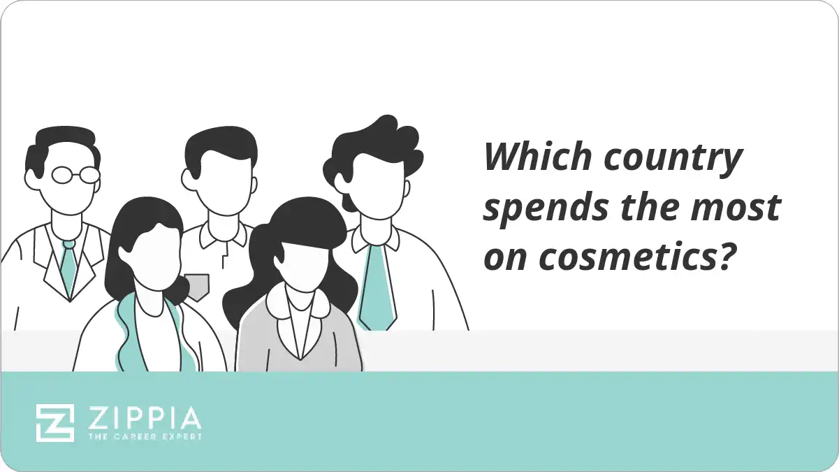 Which country spends the most on cosmetics?