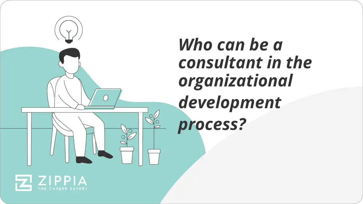 Who can be a consultant in the organizational development process?