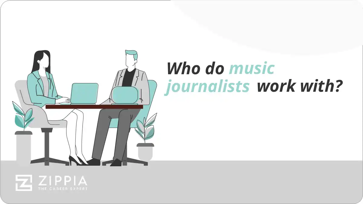 Who do music journalists work with?