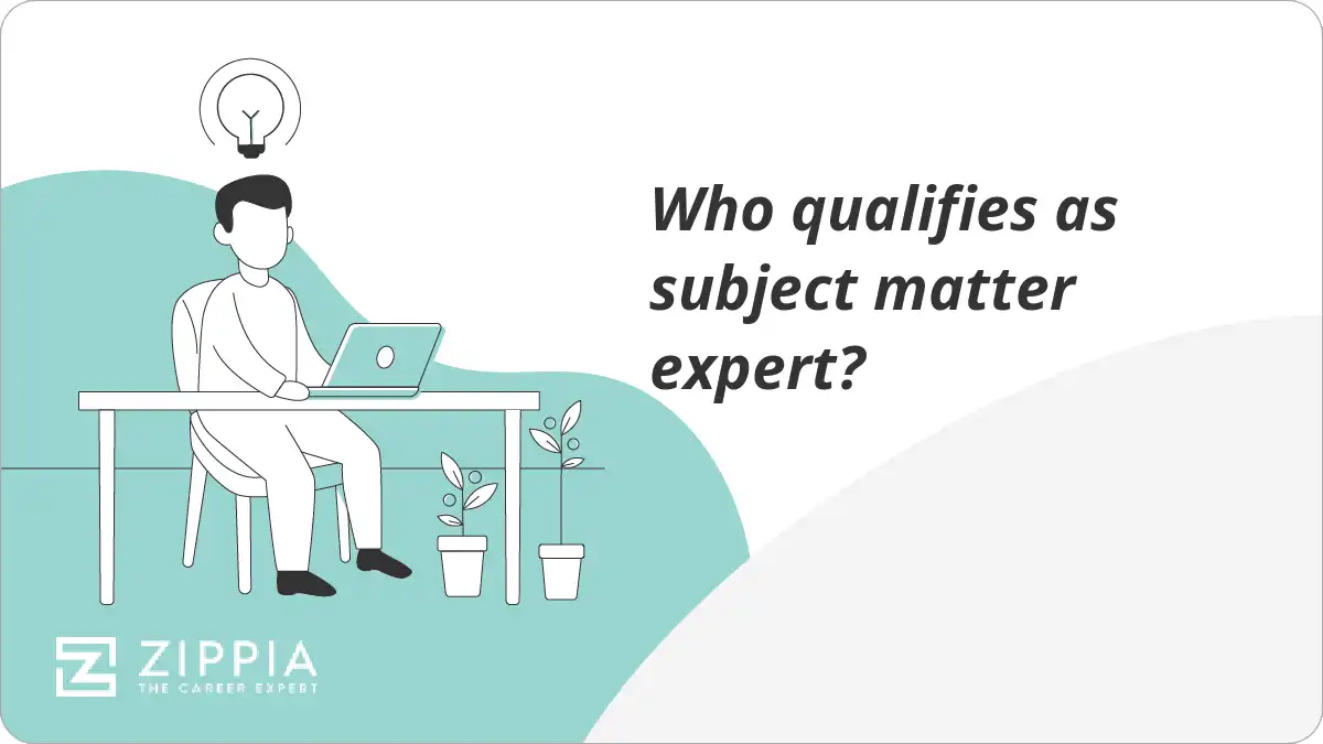 Who qualifies as subject matter expert?