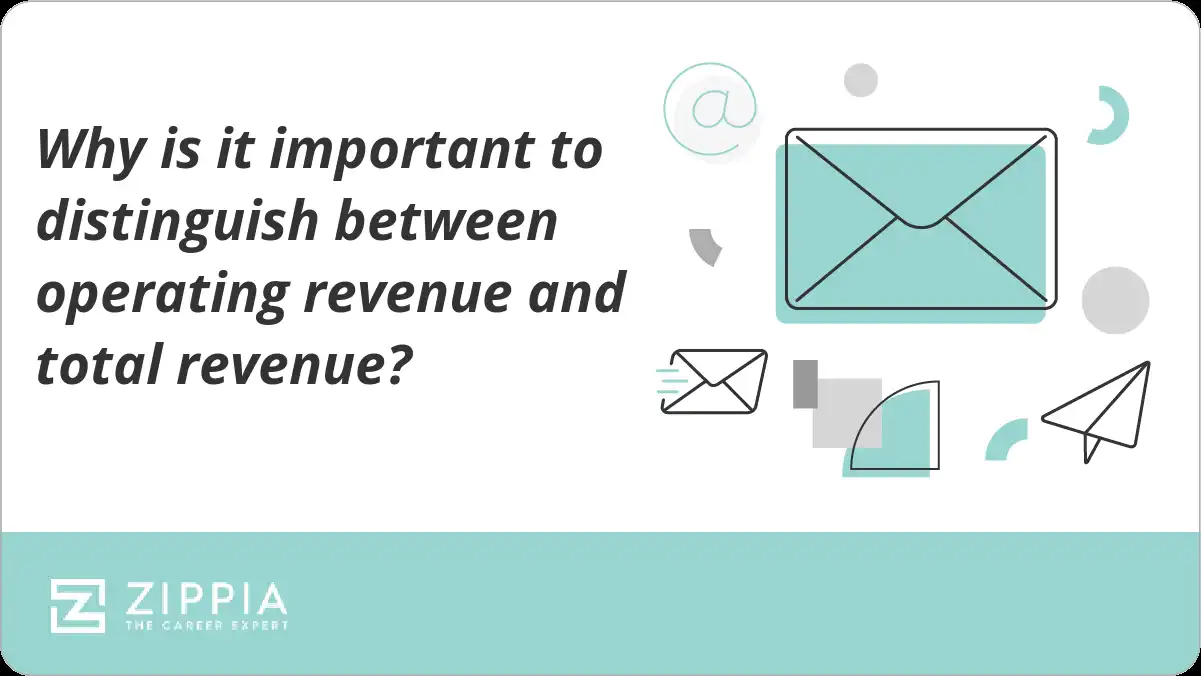 Why is it important to distinguish between operating revenue and total revenue?