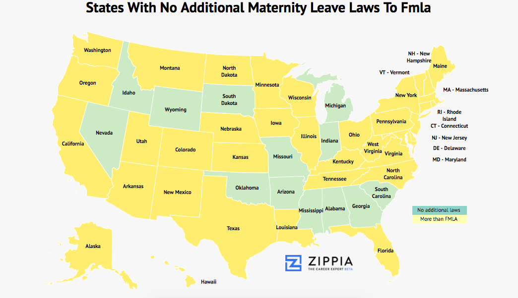 Graphing The Relationship Between Religion And Maternity Leave In Each State Zippia