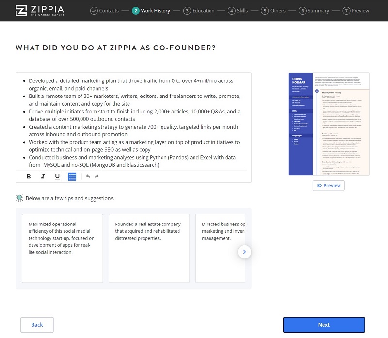 research publications on resume